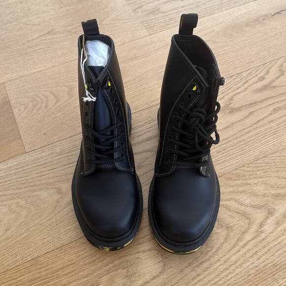 Dr. Martens - 1460 Marbled Sole Smooth Leather Lace Up Boots - Picture 5 of 7